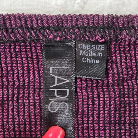 ๐ Lapis Anthropologie EUC Tube Dress Geometric Cityscape Strapless OS purple - Picture 4 of 17